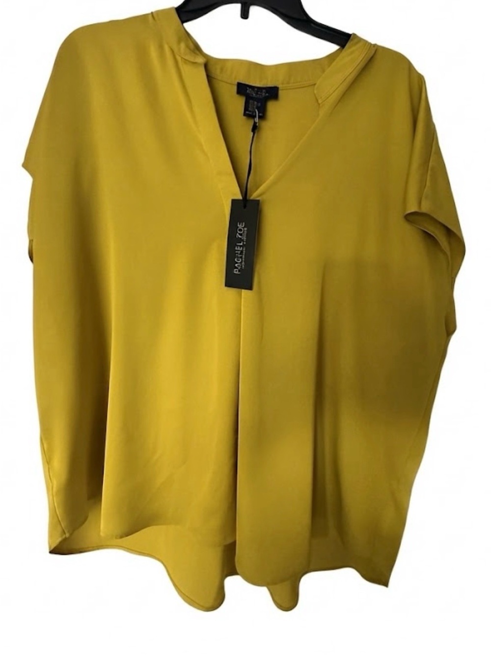 Rachel Zoe Olive-Mustard V-Neck Dolman Blouse